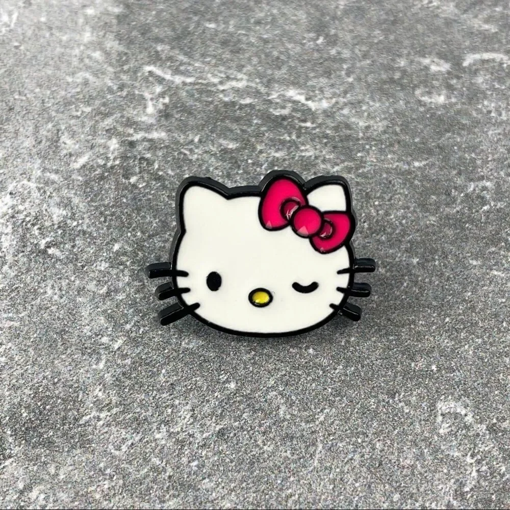 Hello Kitty Wink Face Enamel Pin/ Brooch Lapel